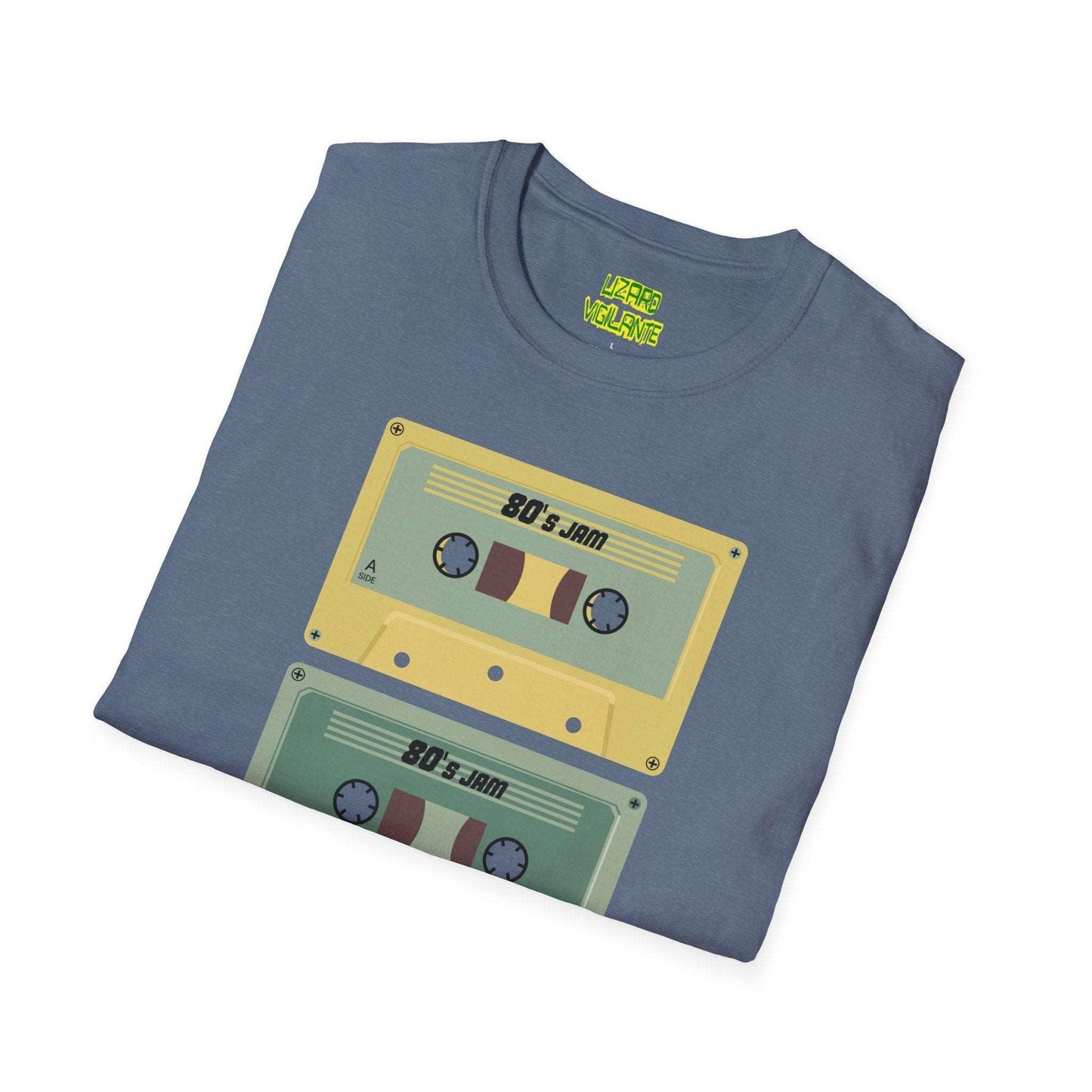 80s Jam MixTape Cassettes Unisex Softstyle T-Shirt - Lizard Vigilante