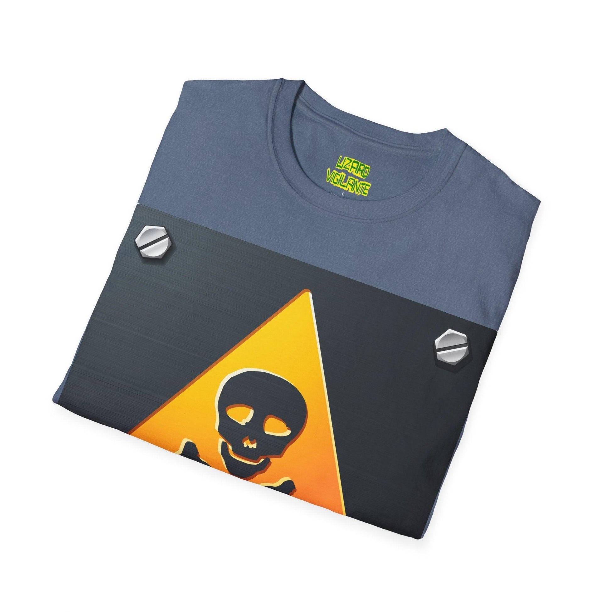 Danger Skull Sign Unisex Softstyle T-Shirt - Lizard Vigilante