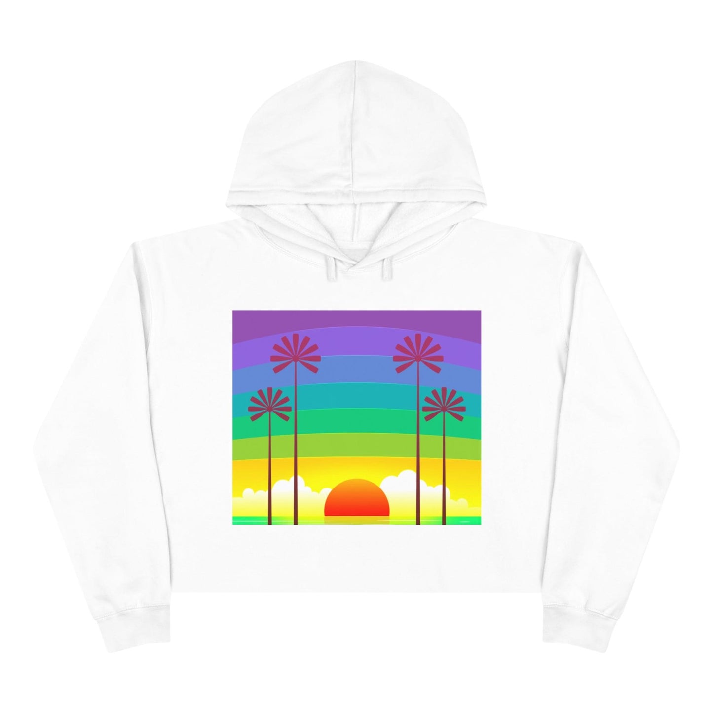 Horisun Crop Hoodie - Lizard Vigilante