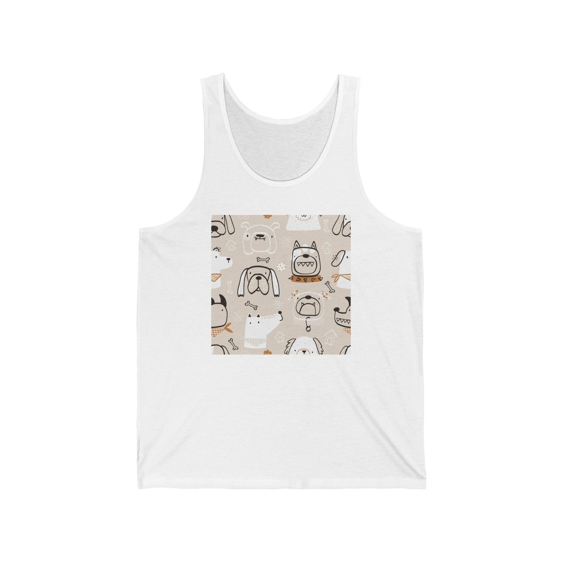 Illustrated Doggers 2 Unisex Jersey Tank - Premium Tank Top from Printify - Just $32.74! Shop now at Lizard Vigilante