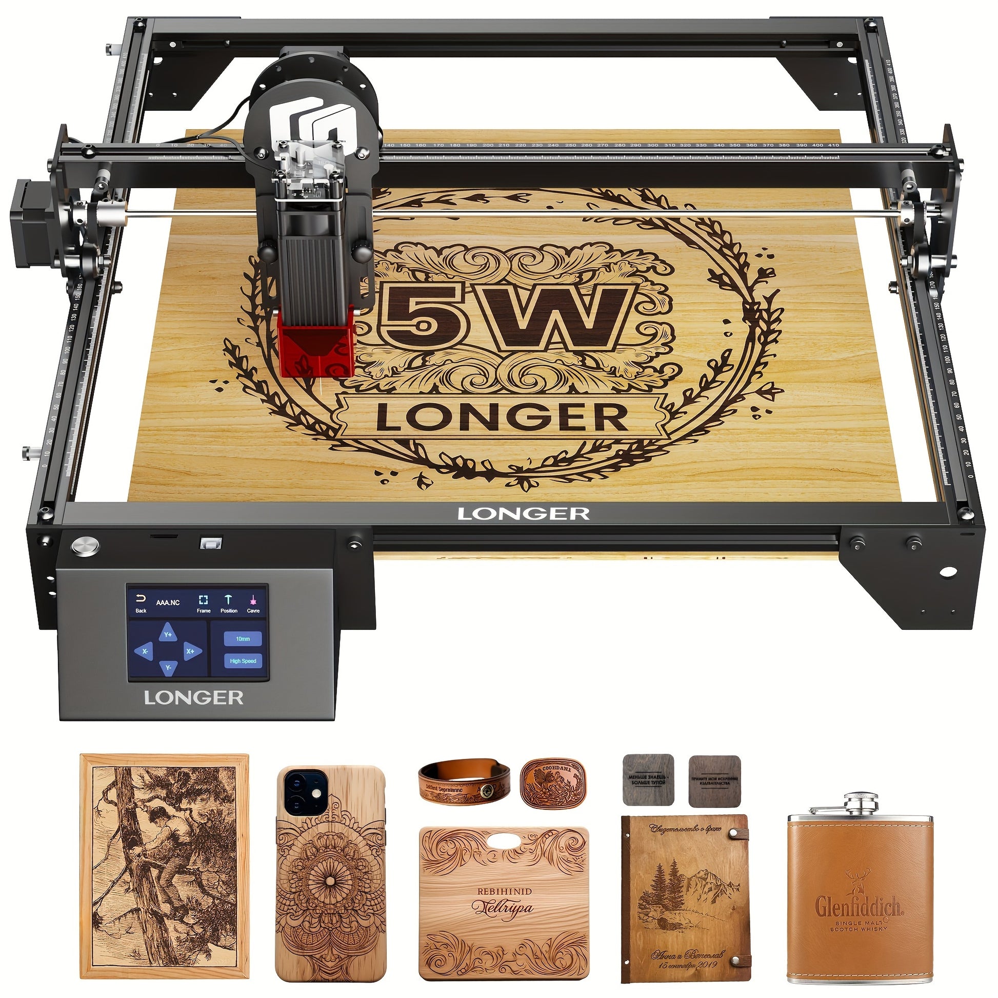 LONGER RAY5 5W Laser Engraver Machine – Quick Focus, Wi-Fi Control, High-Precision Compact Design for DIY Projects - Premium engraving machine from Lizard Vigilante - Just $269.99! Shop now at Lizard Vigilante