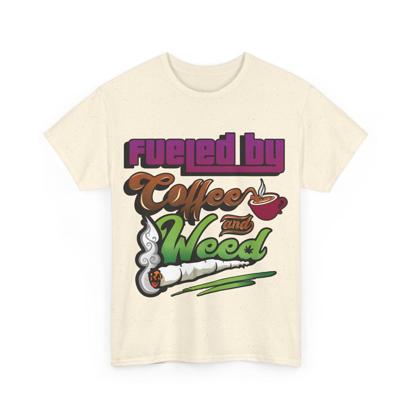 Fueled by Coffee and Weed Unisex Heavy Cotton Tee