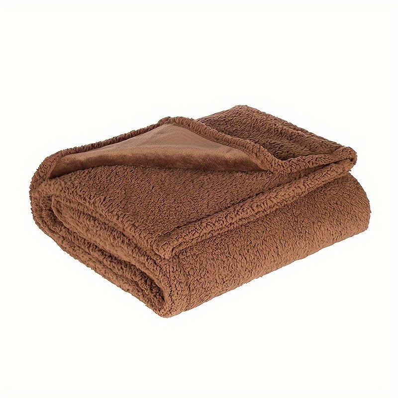 Ultimate Pet Pal Blanket - Soft, Stain-Resistant, Reversible Sherpa Fleece Furniture Protector with Machine Washable, Waterproof Polyester Fabric for Extra Small to Large Dogs and Cats - Easy Care, Durable, and Cozy Companion