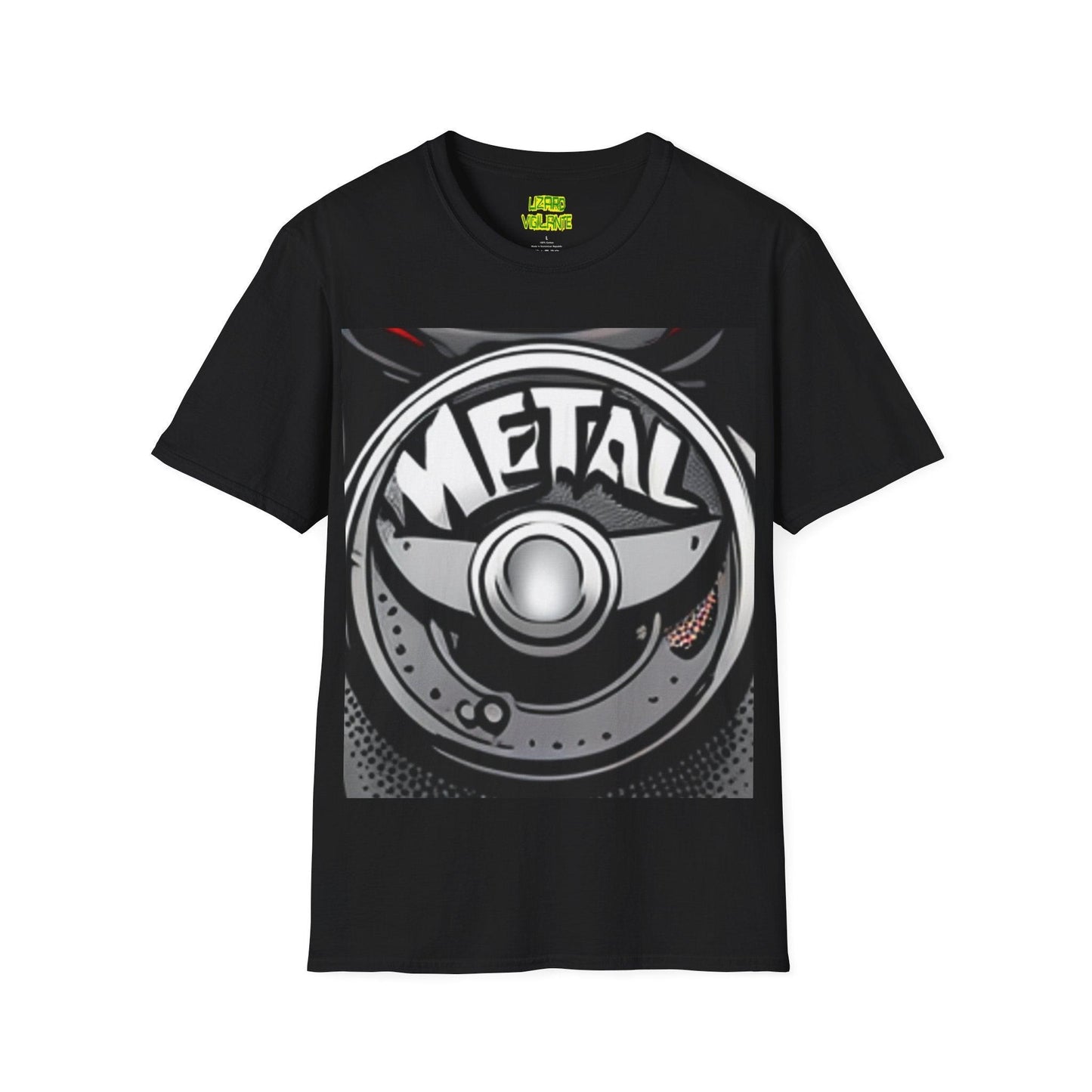 METAL Puree' Logo Unisex Softstyle T-Shirt - Lizard Vigilante