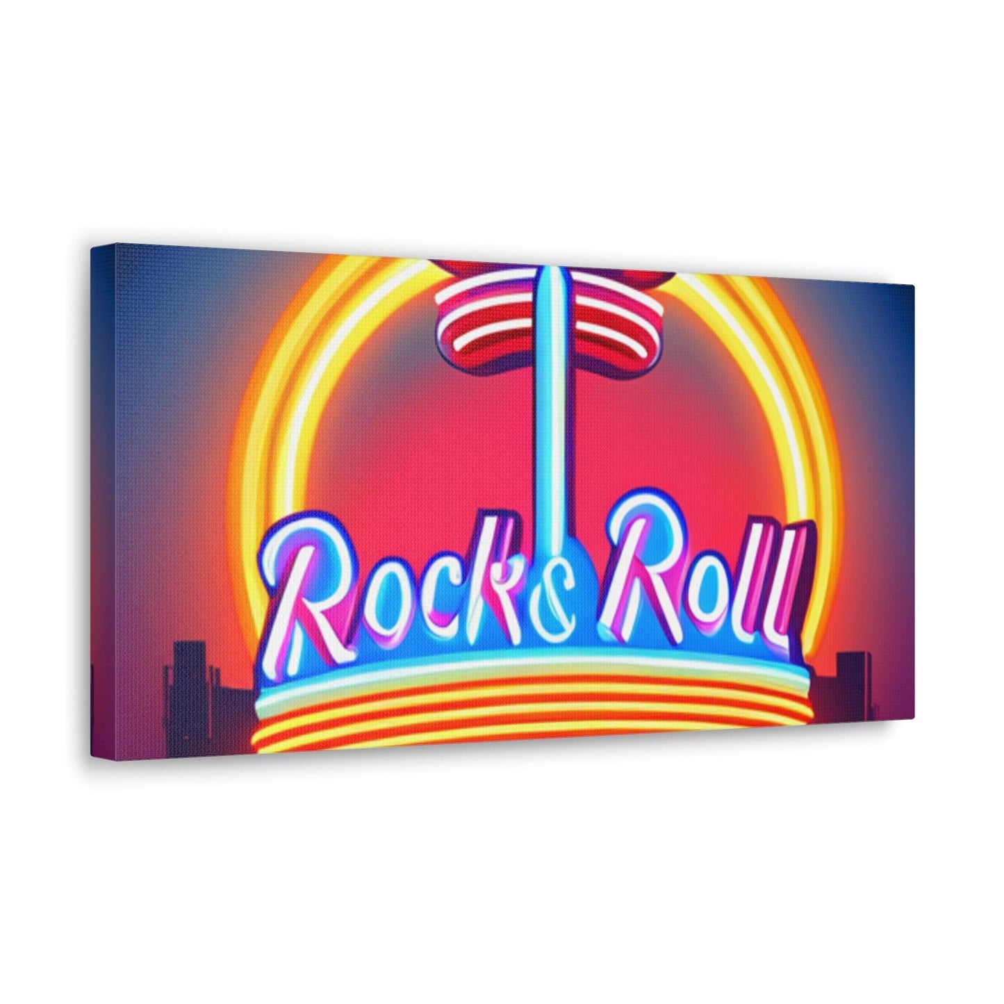 Rock & Roll Diner Canvas Gallery Wraps by Lizard Vigilante - Lizard Vigilante