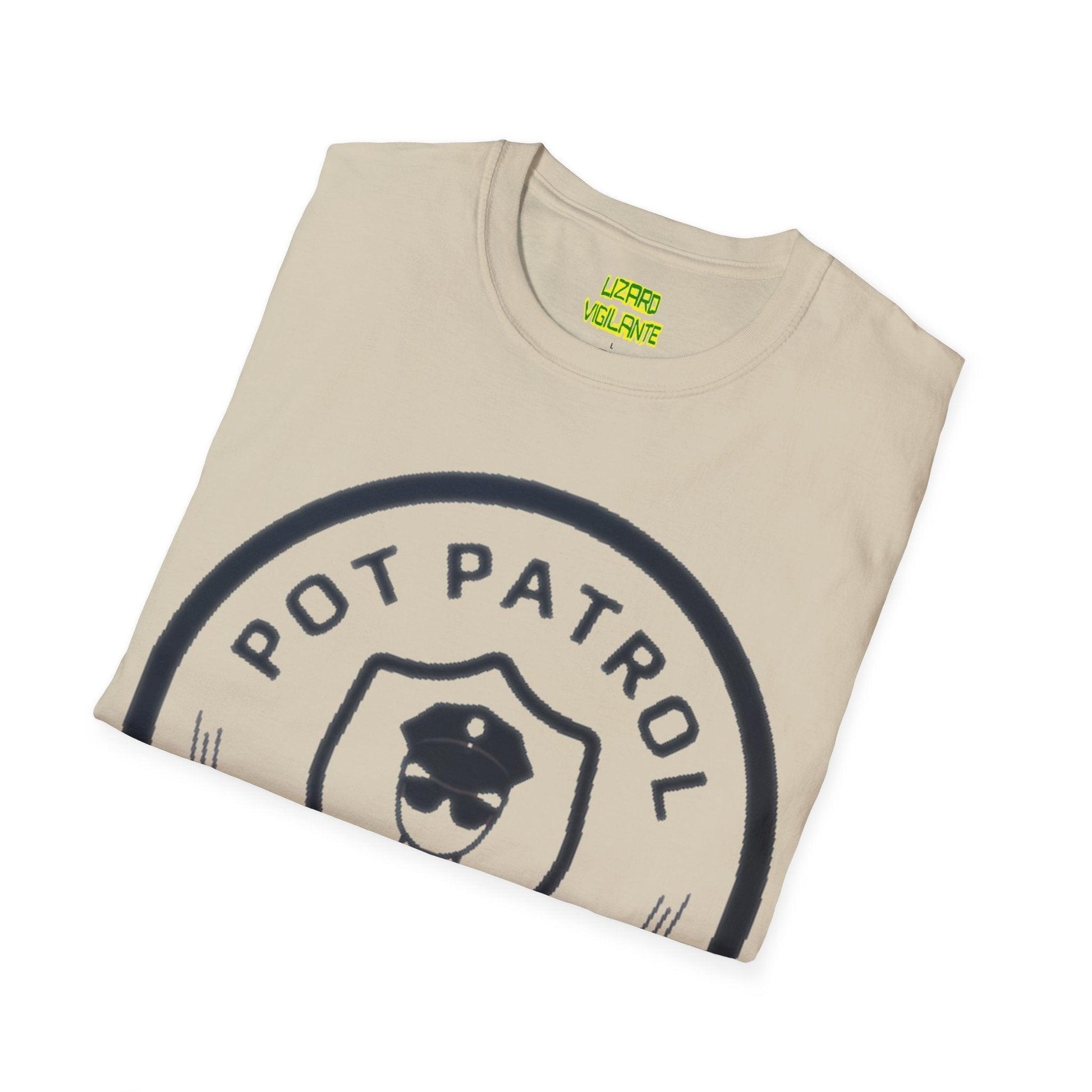 POT PATROL Let's Toke! Unisex Softstyle T-Shirt - Lizard Vigilante