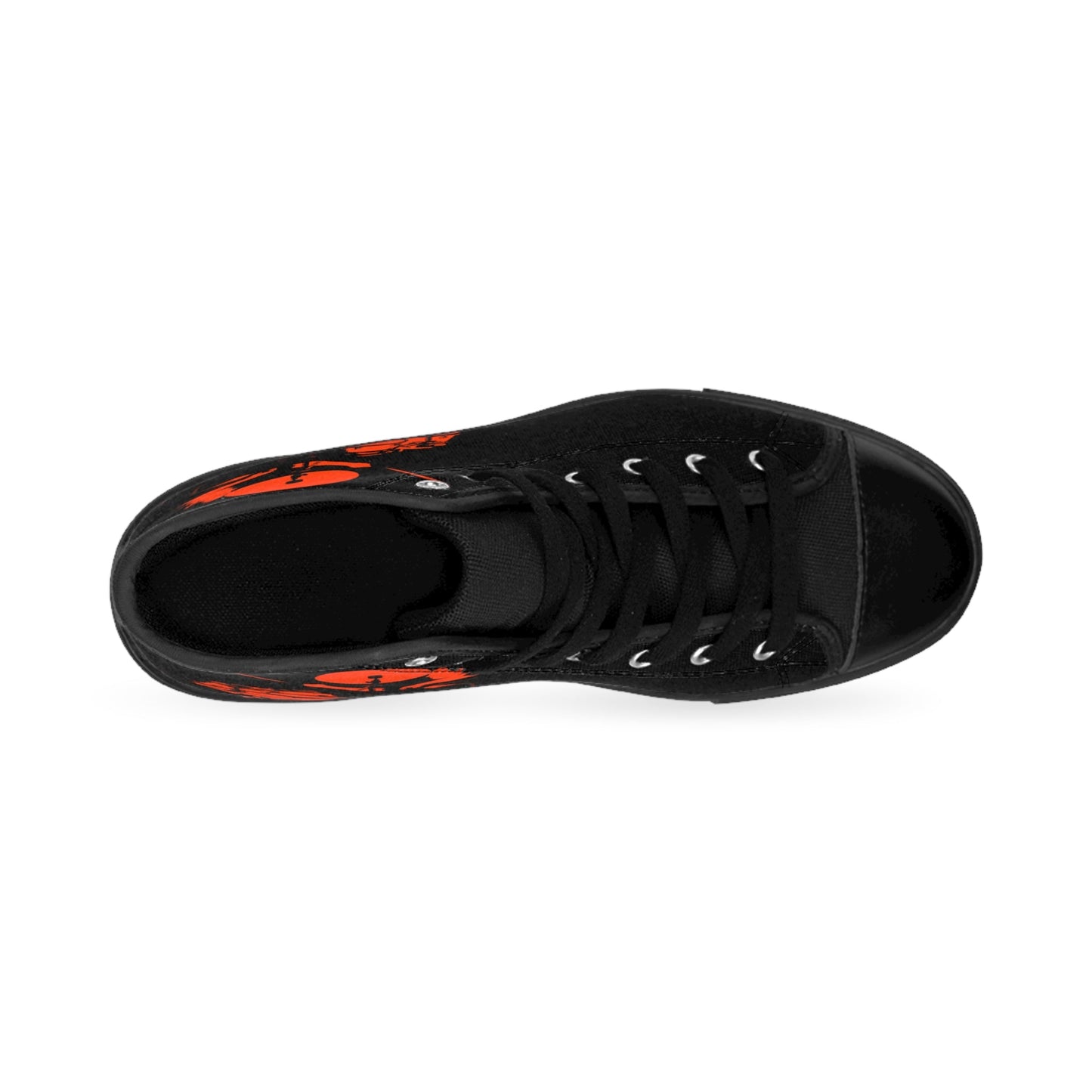 Red Black Drummer Men's Classic Sneakers - Lizard Vigilante