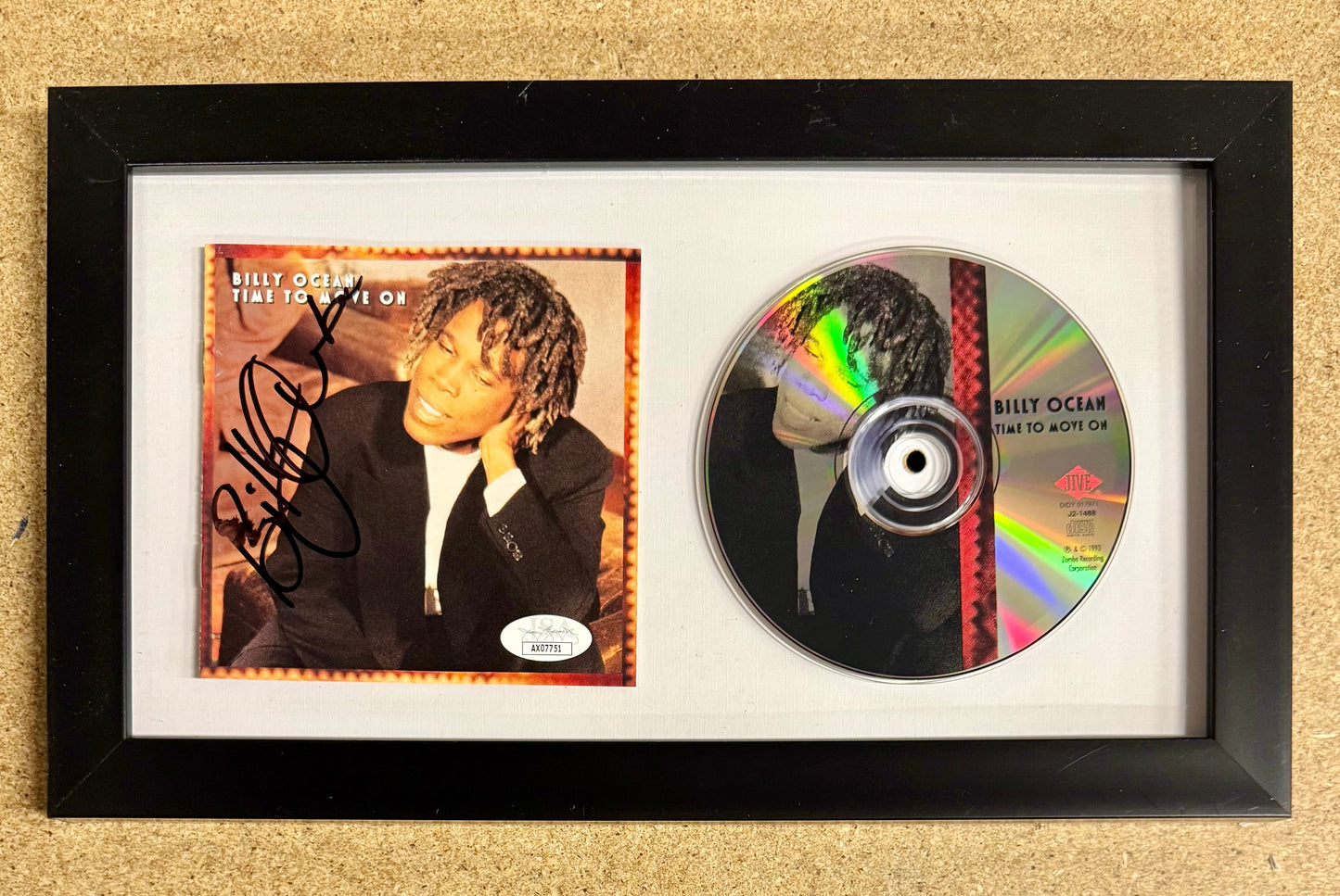 Billy Ocean Framed & Signed “Time To Move On” (1993) CD Booklet JSA COA