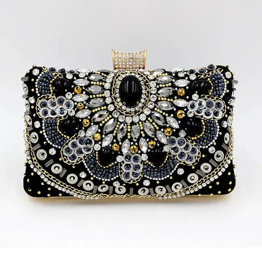 Handmade Beaded Clutches for Women's Handbags
