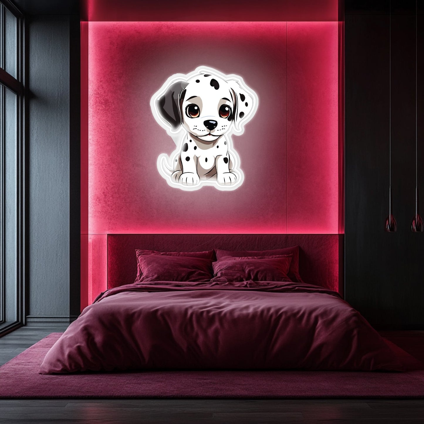 UV Printed Dog Neon Wall Art- LV0023