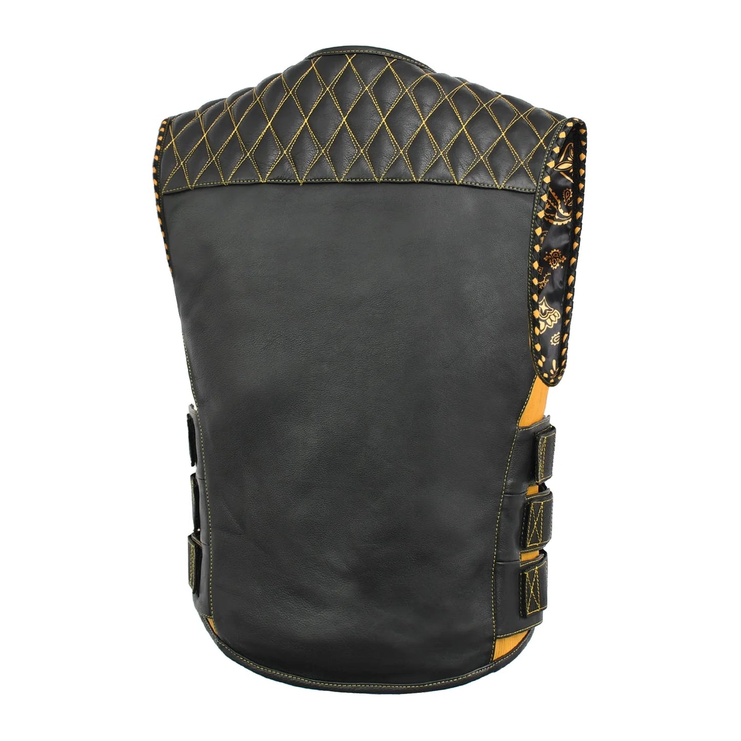 Tactical Emerald Men’s Motorcycle Leather Vest