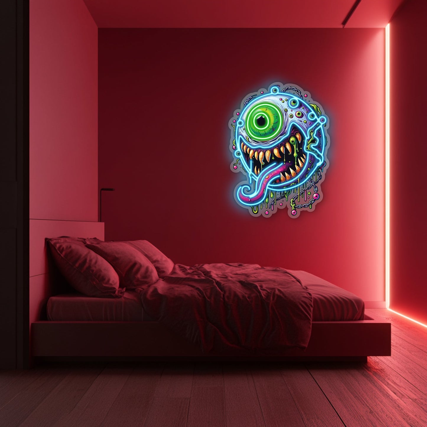 UV Printed Eye Neon Wall Art- LV0072