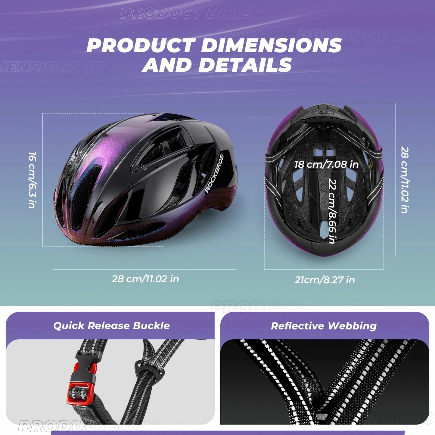 ROCKBROS Ultra-Light Bike Helmet Maximum Protection Ultimate Comfort