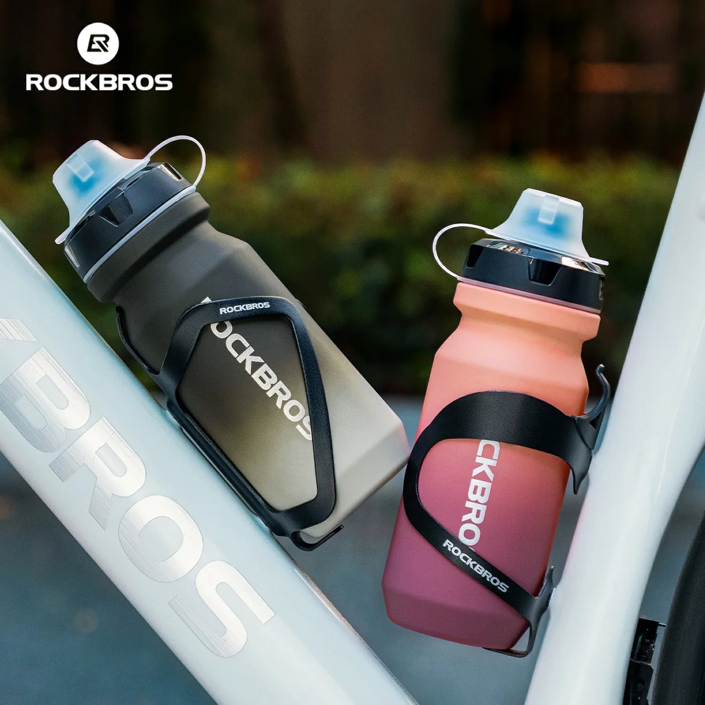 Skin-Feeling Bike Bottle with Pull-Top Lid – Lightweight Leakproof 600/750ml