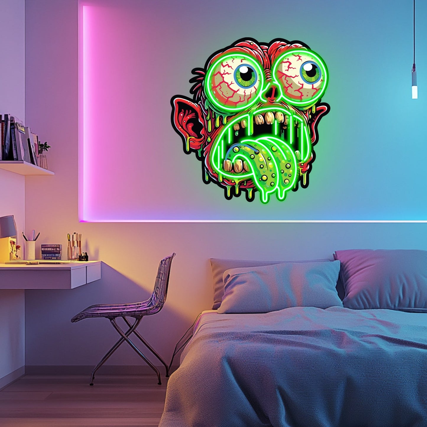 UV Printed Goblin Neon Wall Art- LV0013
