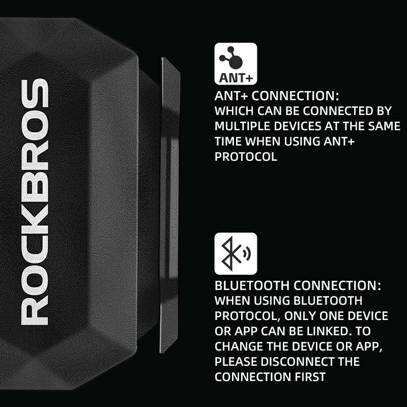 ROCKBROS RPM Cycling Speed Sensor for Road, Gravel and Mountain Bikes