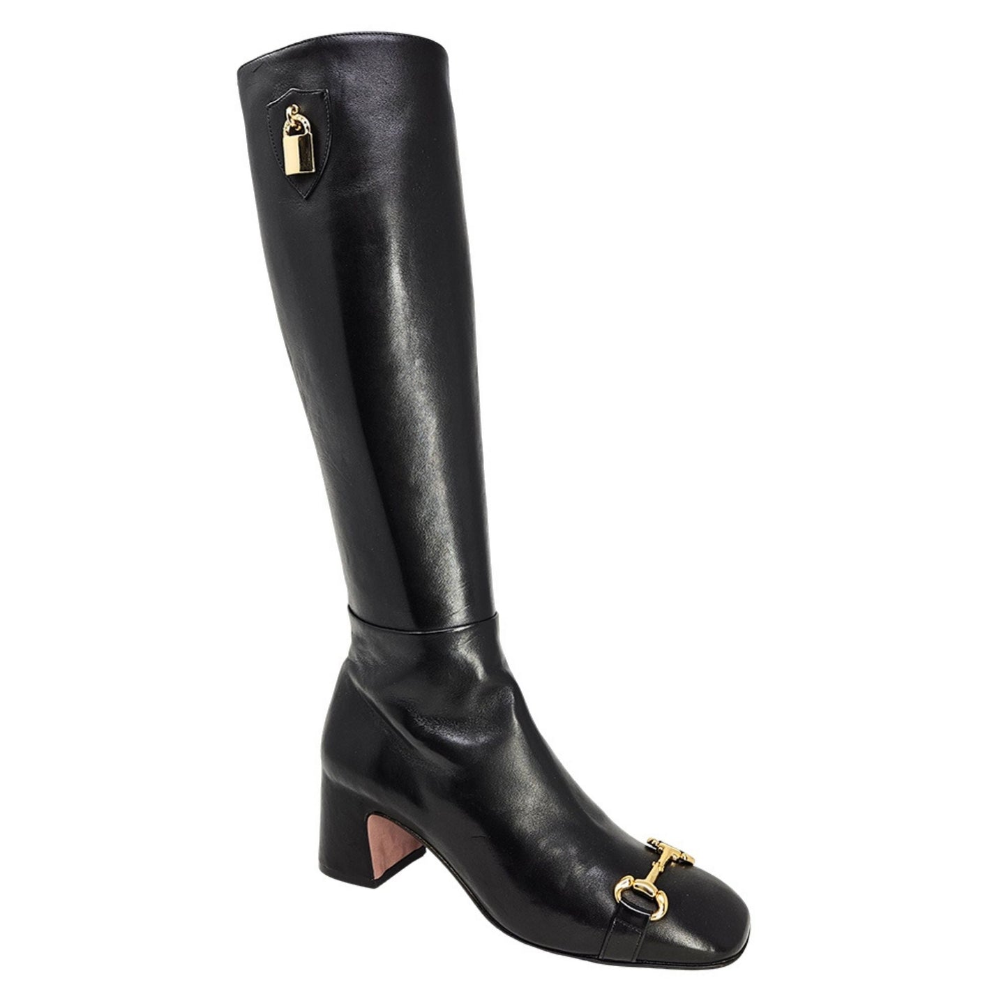 Black Tall Lock Boot