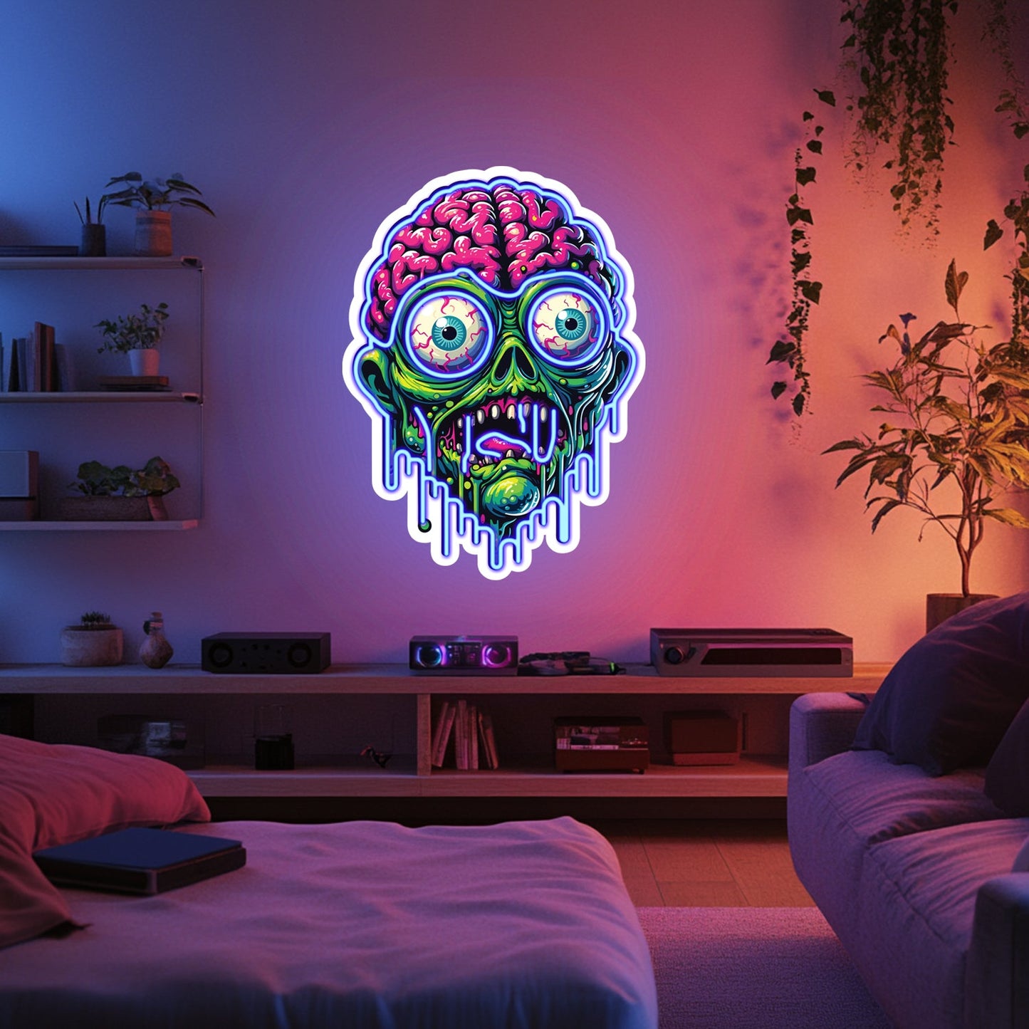 UV Printed Goblin Neon Wall Art- LV0014