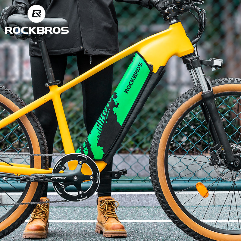 ROCKBROS Neoprene Ebike Battery Cover  Wear  Dirt Resistant for Outdoor Use