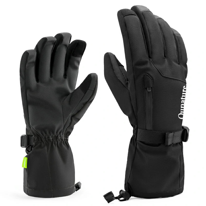 Qunature Ski Gloves  Multi-Fabric, Touchscreen, Warmth Lock