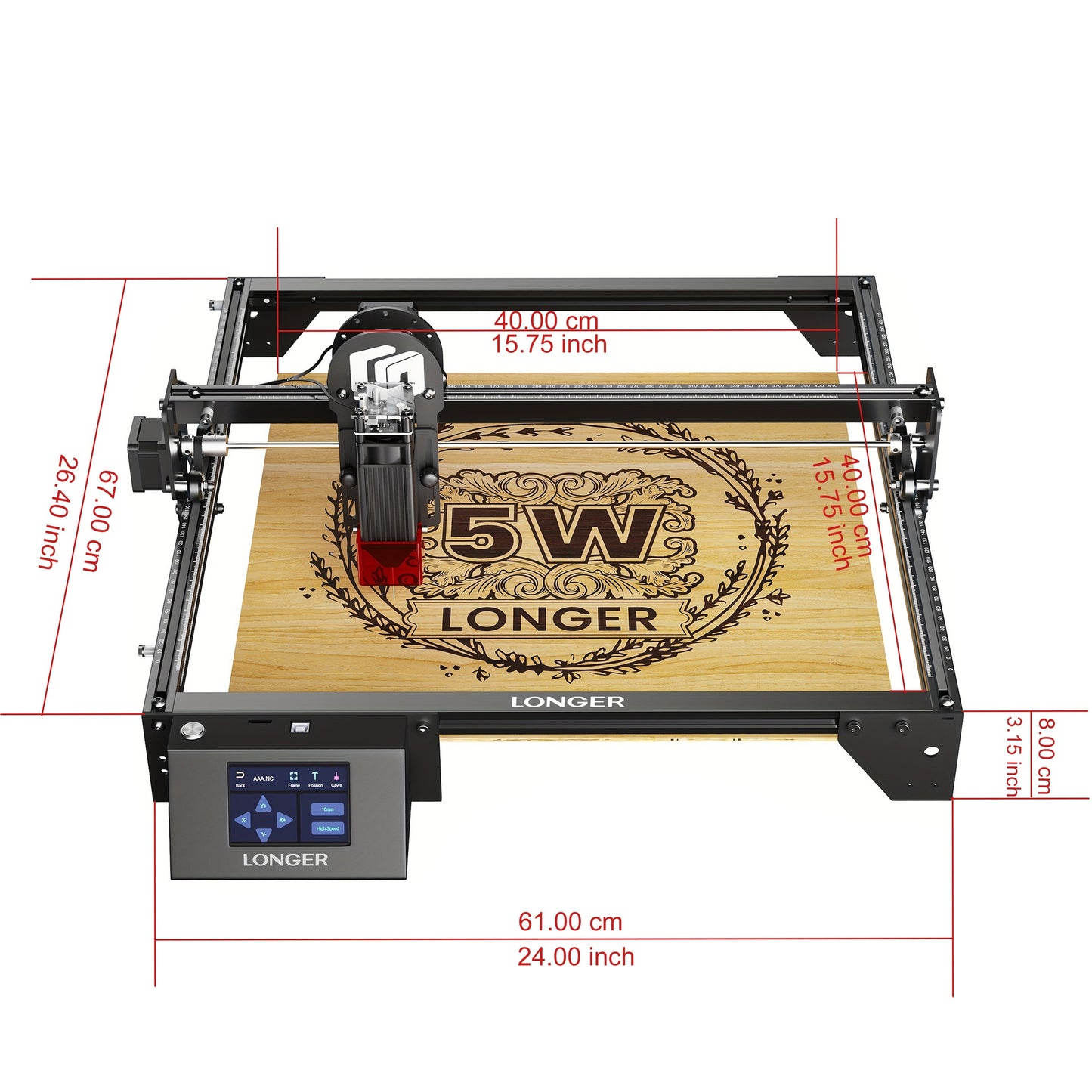 LONGER RAY5 5W Laser Engraver Machine – Quick Focus, Wi-Fi Control, High-Precision Compact Design for DIY Projects - Premium engraving machine from Lizard Vigilante - Just $269.99! Shop now at Lizard Vigilante