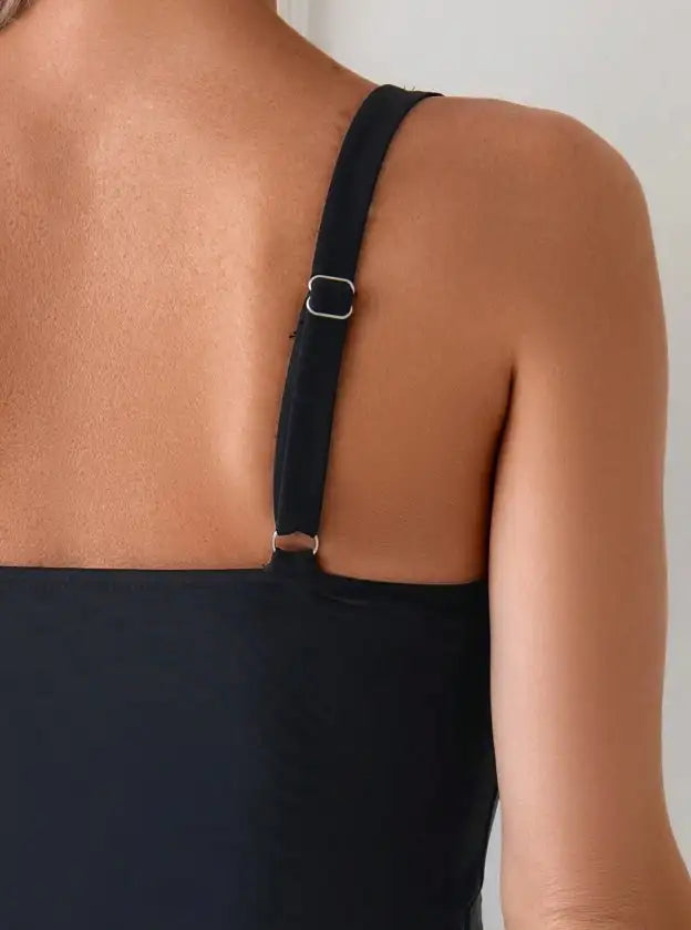 Women's Two-piece Casual Swimsuit P237 Black