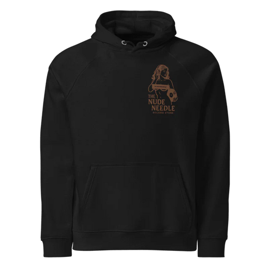 TheNudeNeedle Logo & Sexy Design Black Hoodie (Unisex)