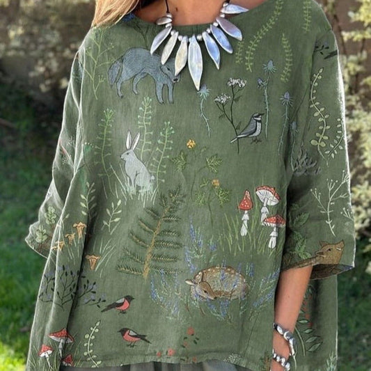 Women's 3D Printed Long Sleeved T-shirt