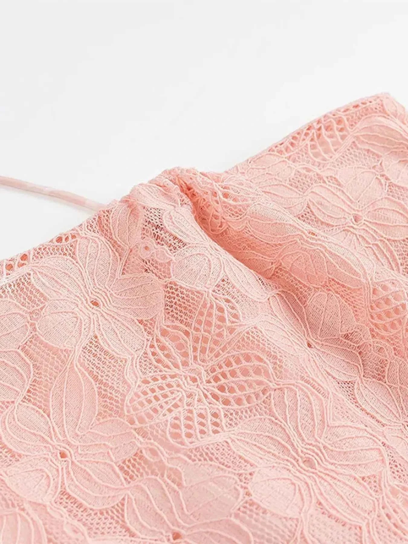 Lace One Shoulder : Mini Dress