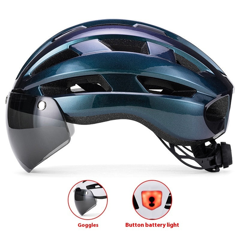 Magnetic Suction Goggles Unisex Mountain Highway Color Changing Cycling Bicycle Helmet