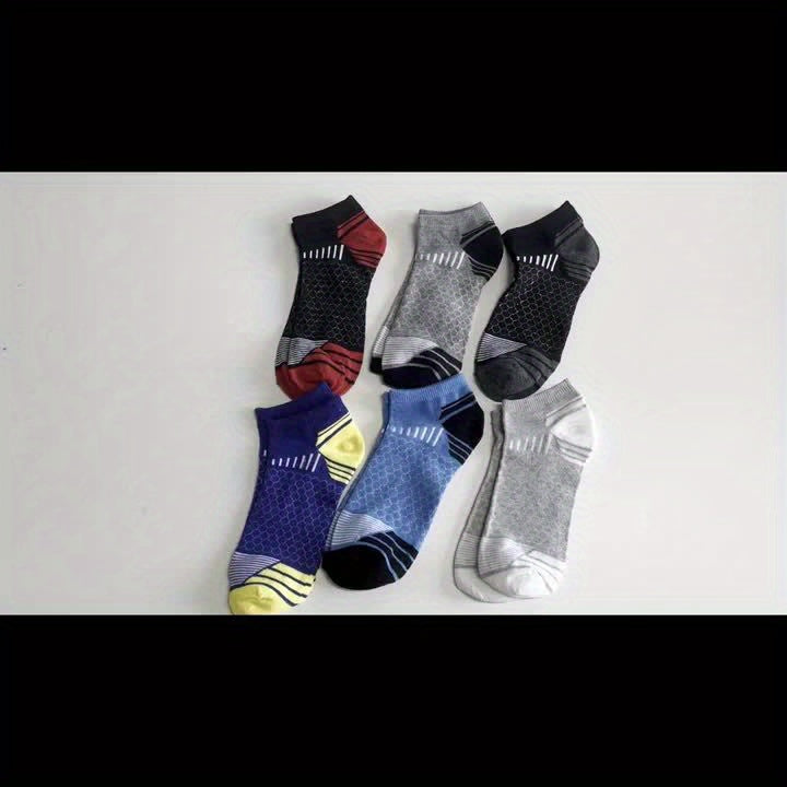 20 Or 60 Pairs Of Men's Low Cut Socks, Anti Odor & Sweat Absorption, Comfy & Breathable, Elastic Sport Socks, All Seasons Wearing