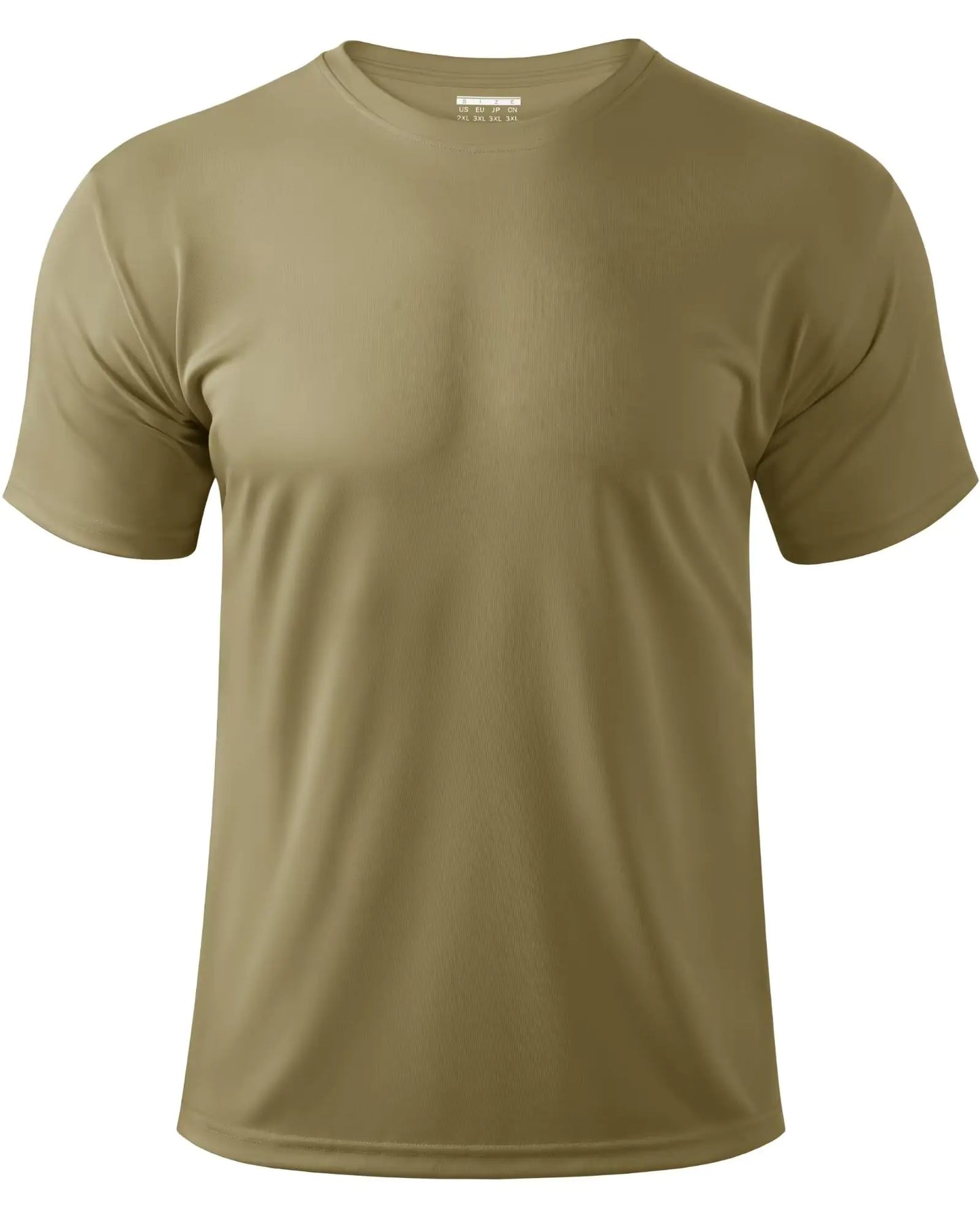 Boladeci Sun Shirts for Men Uv Shirts for Men Rash Guard Short Sleeve Olive Drab SPF Shirts for Men Athletic Shirts Sun Protection Hiking Work Mens Tee Shirts Small Swim Top