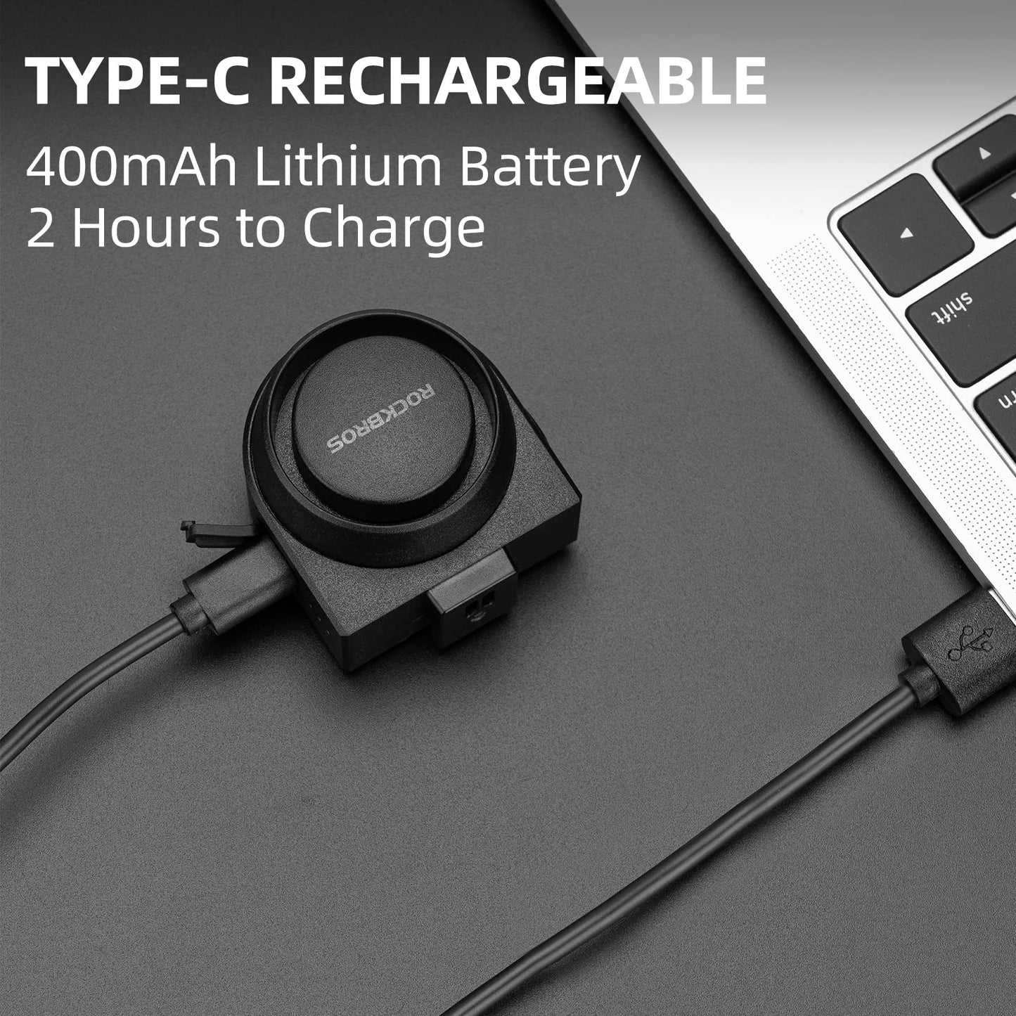 ROCKBROS 115dB Bike Alarm Vibration Motion Sensor Waterproof Motorcycle Alarm