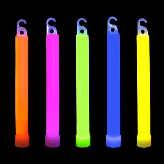 novelinks 50 Pcs 6 Premium Glow Sticks Bulk - Ultra Bright Large Glow Necklaces Bulk Light up Necklaces Bulk Glow in The Dark Necklaces Emergency Glow Sticks Long-lasting Lighting Waterproof