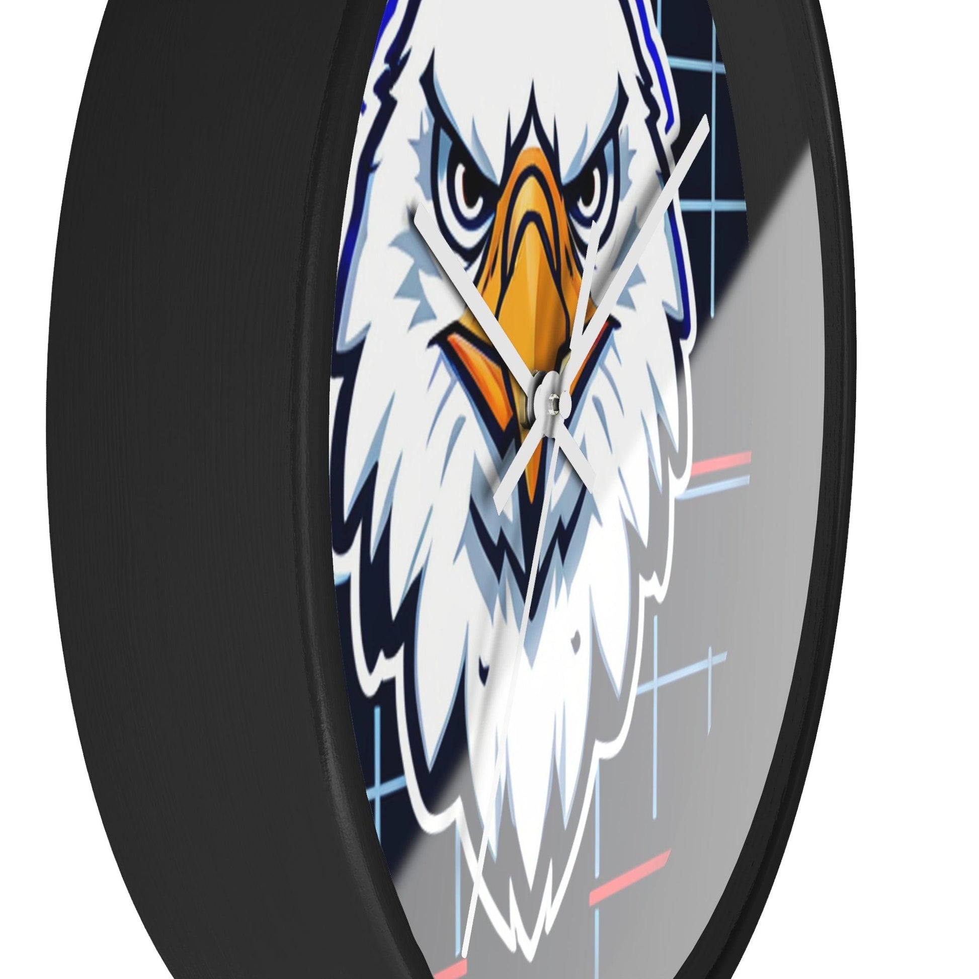 Bald Eagle Grid Wall Clock - Lizard Vigilante