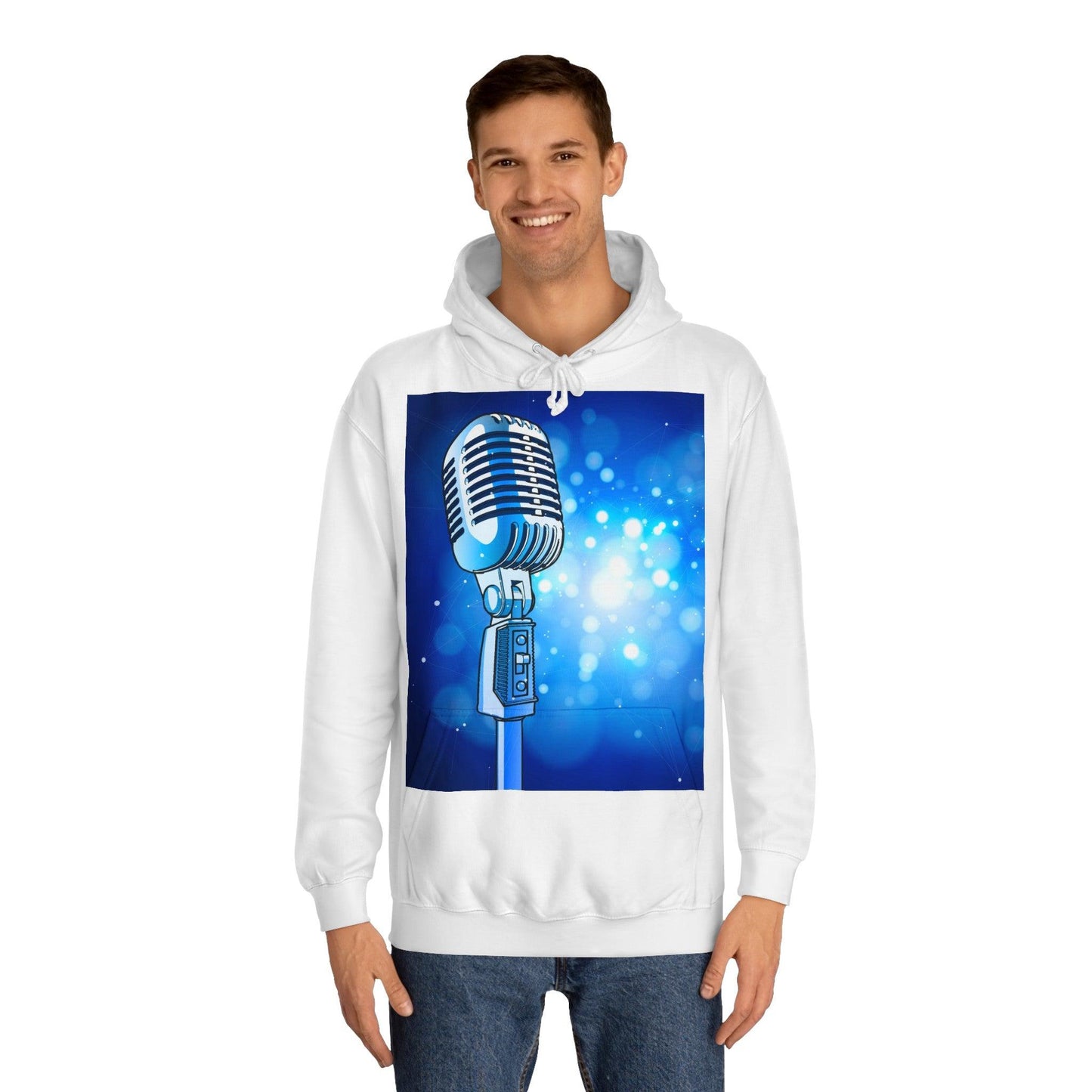 Magic Mic Unisex College Hoodie - Lizard Vigilante