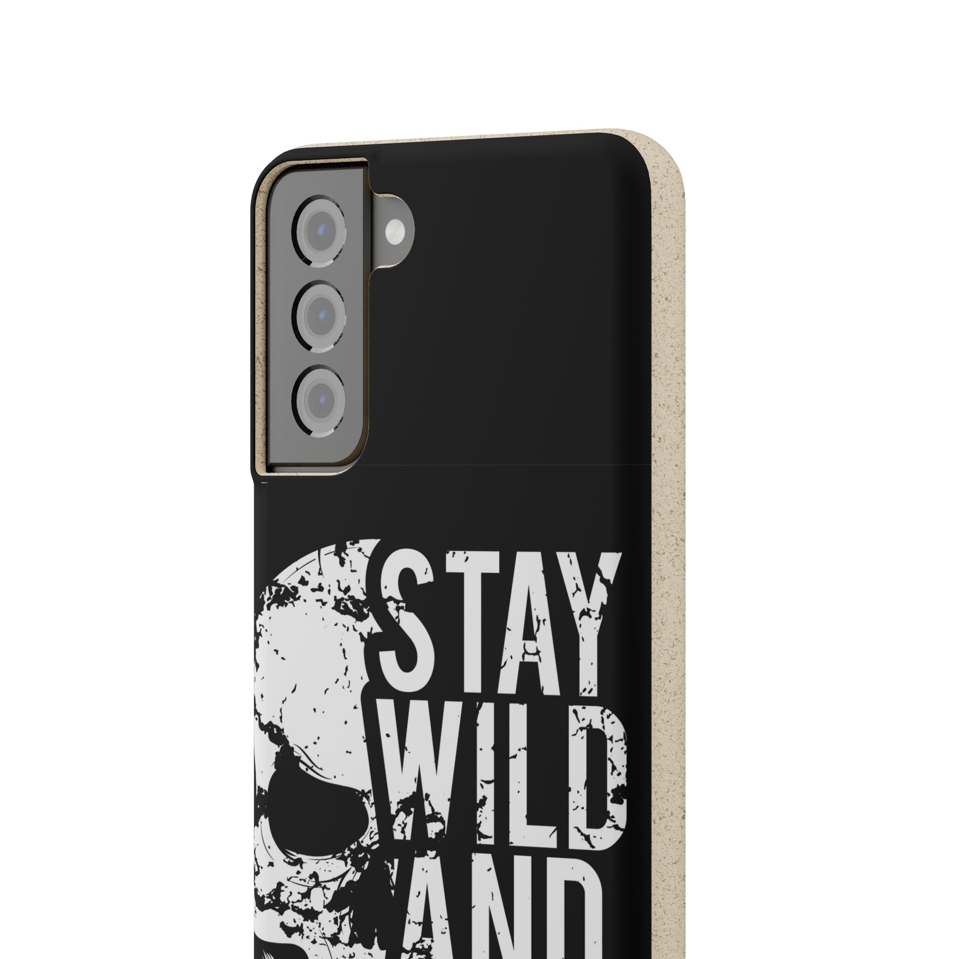 Stay Wild And Free Skull Biodegradable Cases - Lizard Vigilante