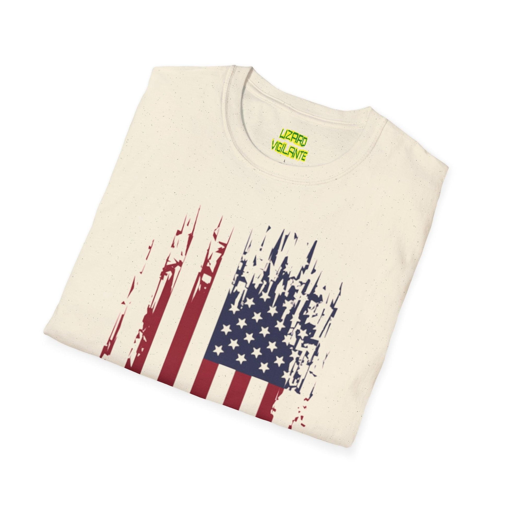 Old Glory Graphic Unisex Softstyle T-Shirt - Lizard Vigilante