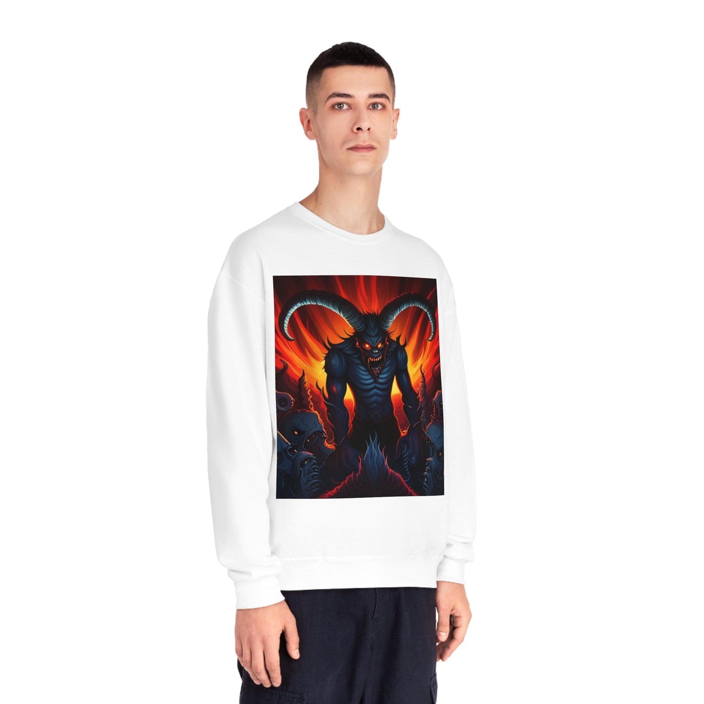 Horny Devil Unisex NuBlend® Crewneck Sweatshirt - Lizard Vigilante