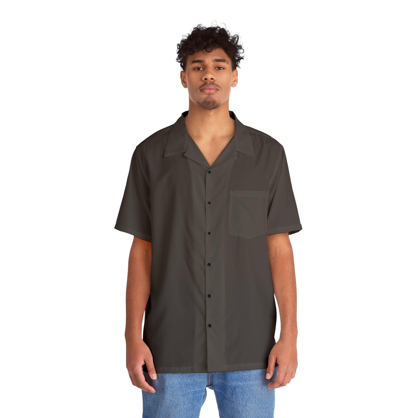 Men's Hawaiian Shirt - Black - Lizard Vigilante