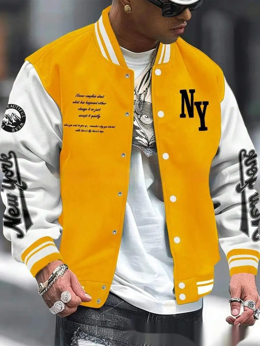 Baseball Uniform Jacket Coat Cardigan