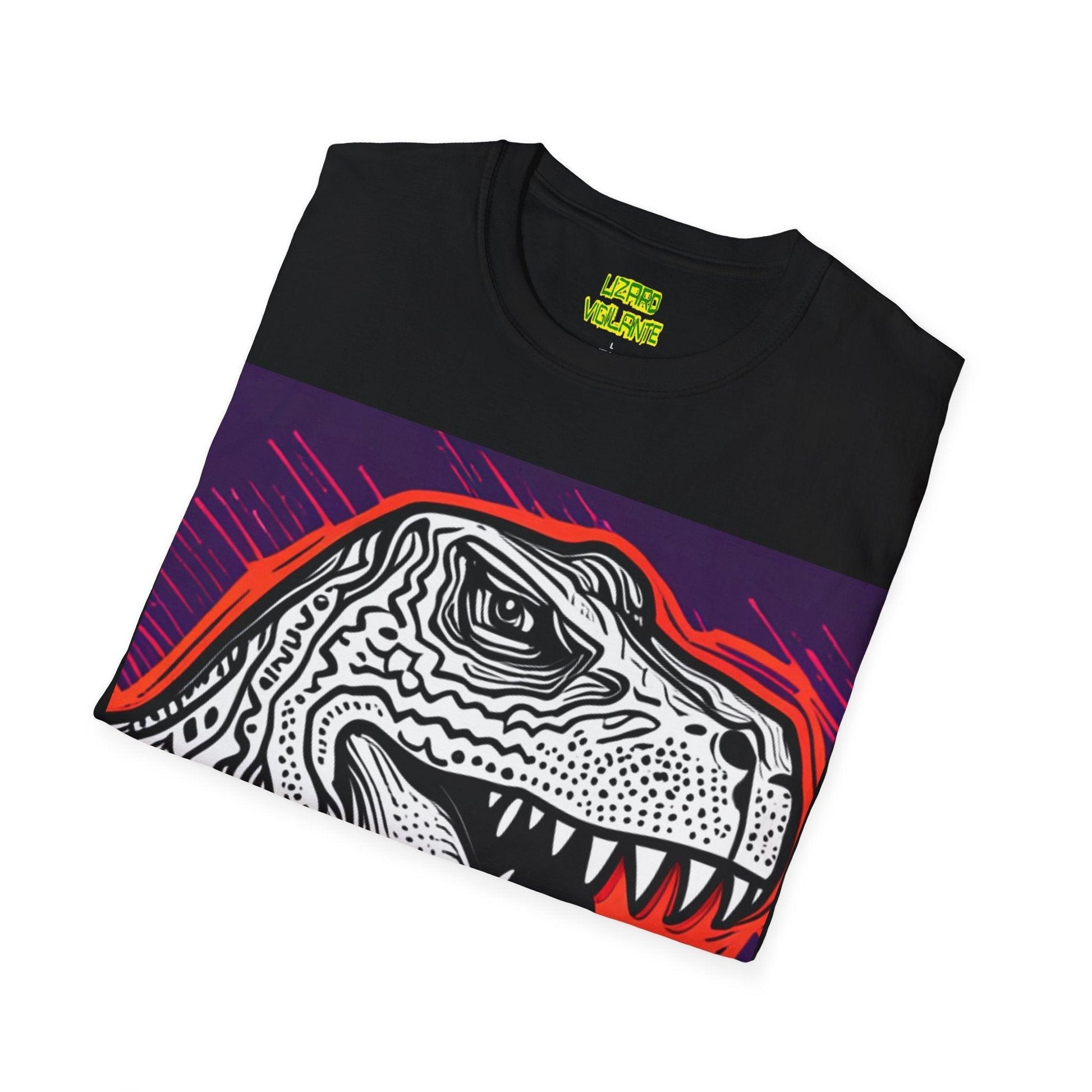 DinoGraphic Unisex Softstyle T-Shirt - Lizard Vigilante