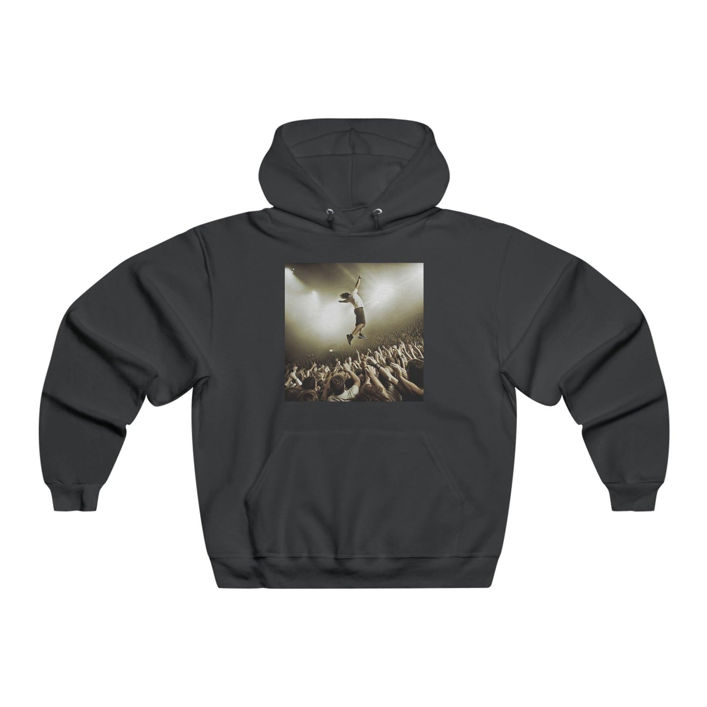 Grunge Concert Men's NUBLEND® Hooded Sweatshirt - Lizard Vigilante