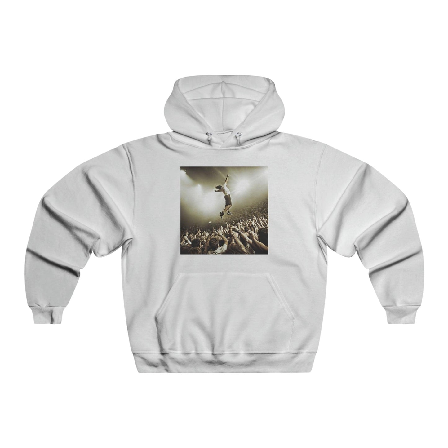 Grunge Concert Men's NUBLEND® Hooded Sweatshirt - Lizard Vigilante