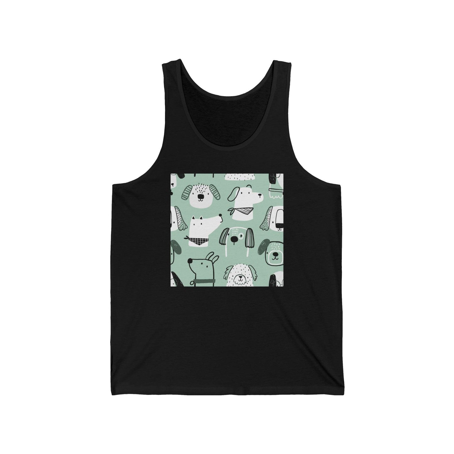 Illustrated Doggers Unisex Jersey Tank - Premium Tank Top from Printify - Just $32.74! Shop now at Lizard Vigilante