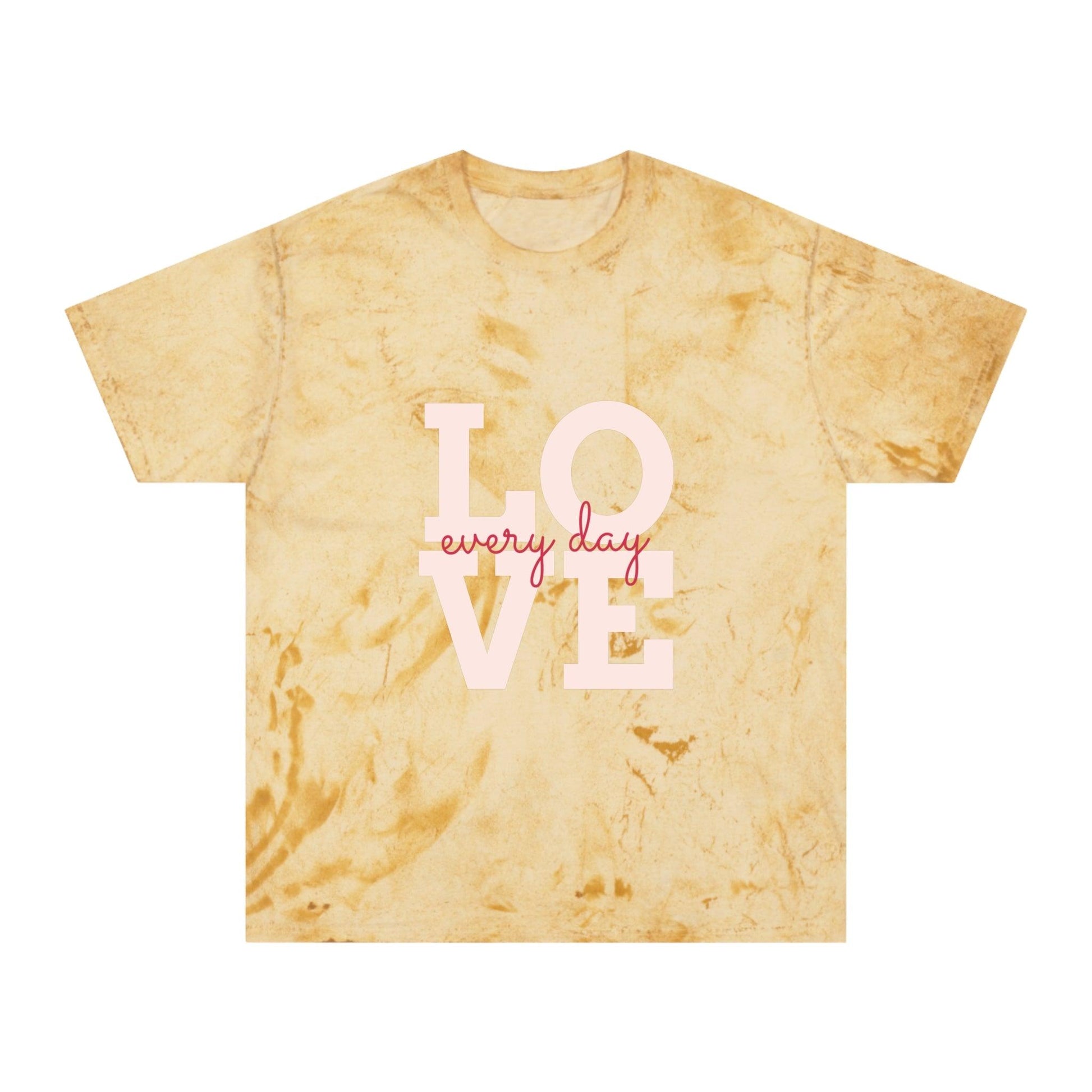 Love every day Unisex Color Blast T-Shirt Valentine’s Day Tee - Lizard Vigilante