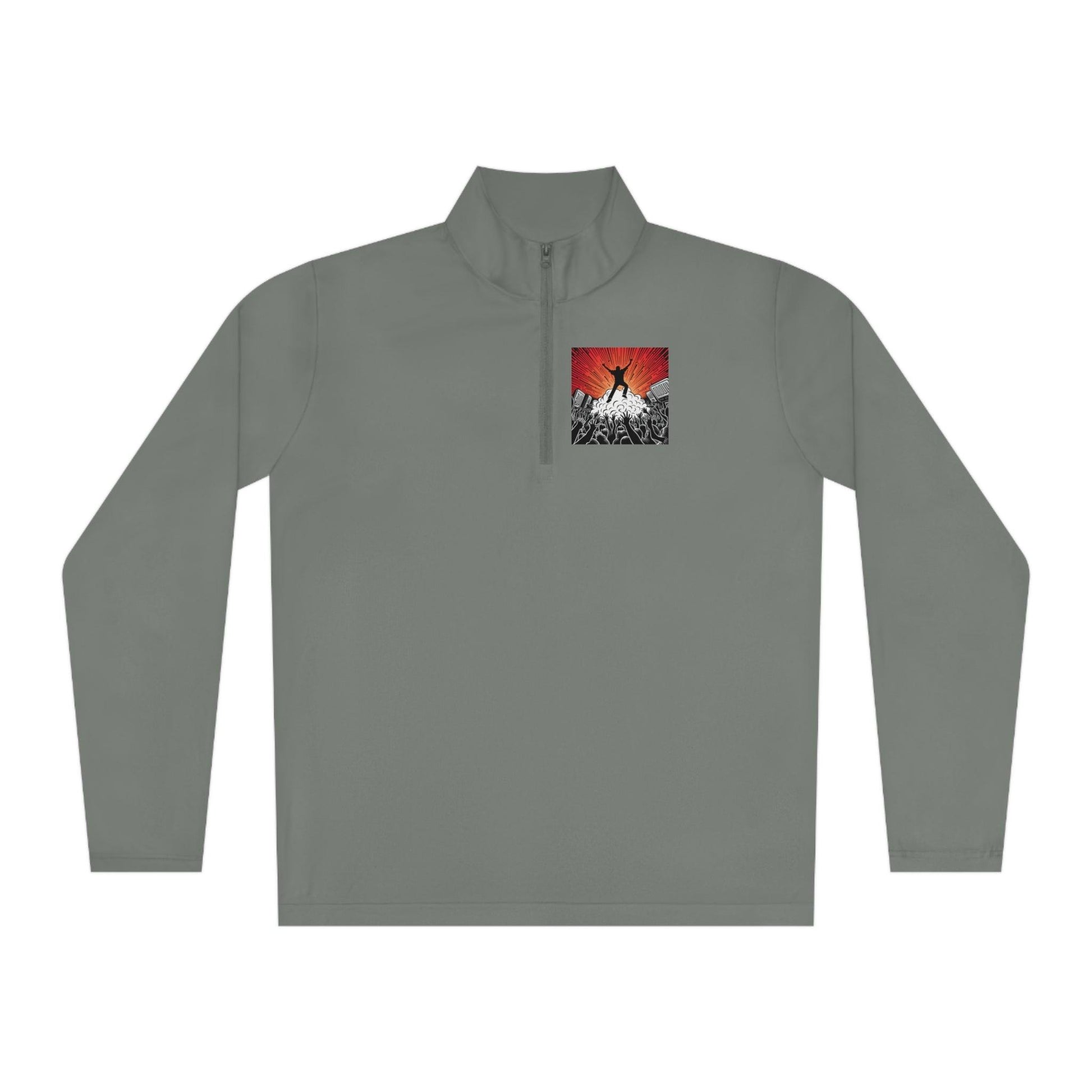 Metal Concert Unisex Quarter-Zip Pullover - Lizard Vigilante