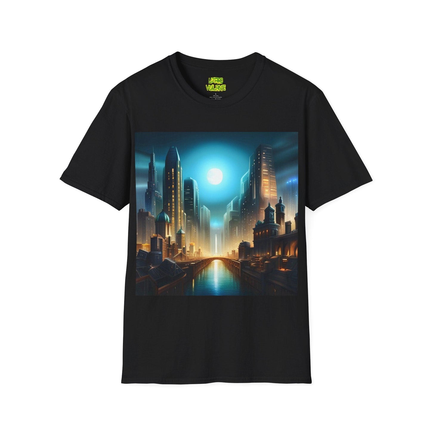 Megalopolis X Unisex Softstyle T-Shirt - Lizard Vigilante