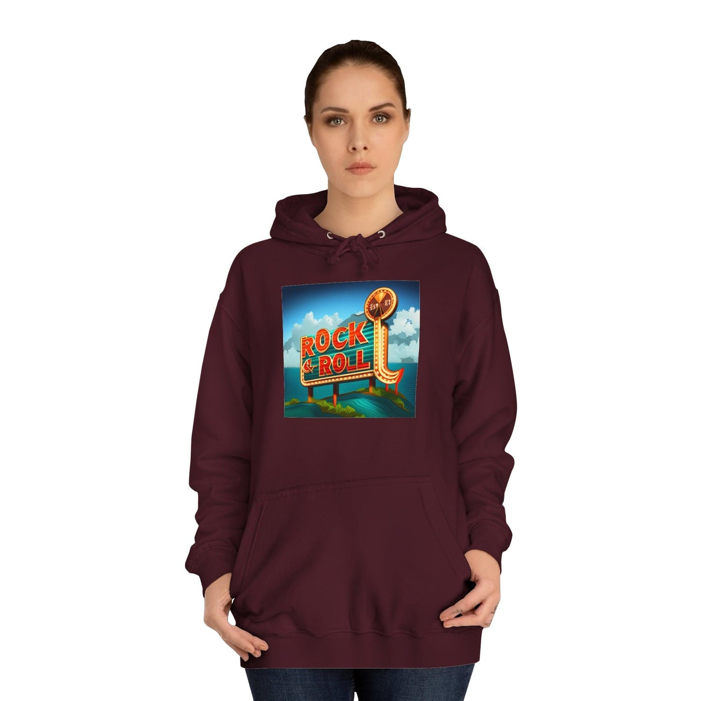 Rock & Roll Casino Unisex College Hoodie - Lizard Vigilante