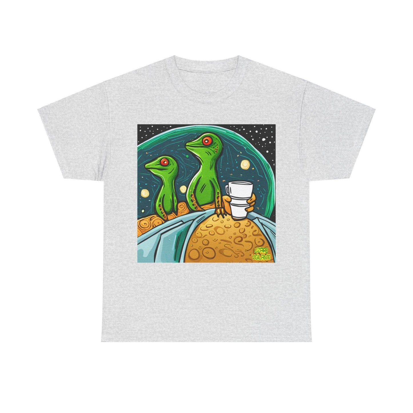 Lizard Vigilante Premium Coffee SideEye Unisex Heavy Cotton Tee - Lizard Vigilante